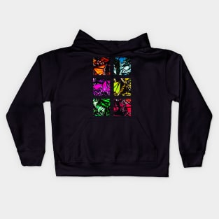 Fragmented Monarchy in Sharpie (Rainbow Edition) Kids Hoodie